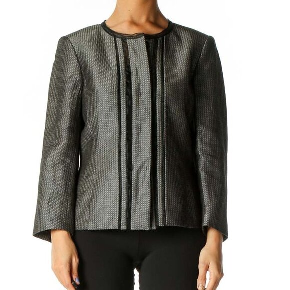 Linda Allard Ellen Tracy Gray Blazer - Picture 1 of 3